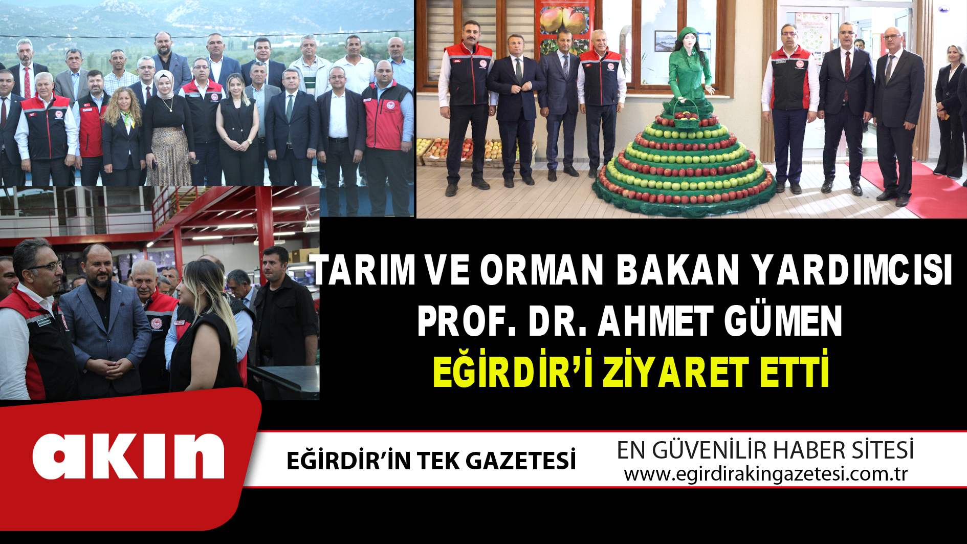 eğirdir haber,akın gazetesi,egirdir haberler,son dakika,Tarım ve Orman Bakan Yardımcısı Prof. Dr. Ahmet Gümen Eğirdir’i Ziyaret Etti