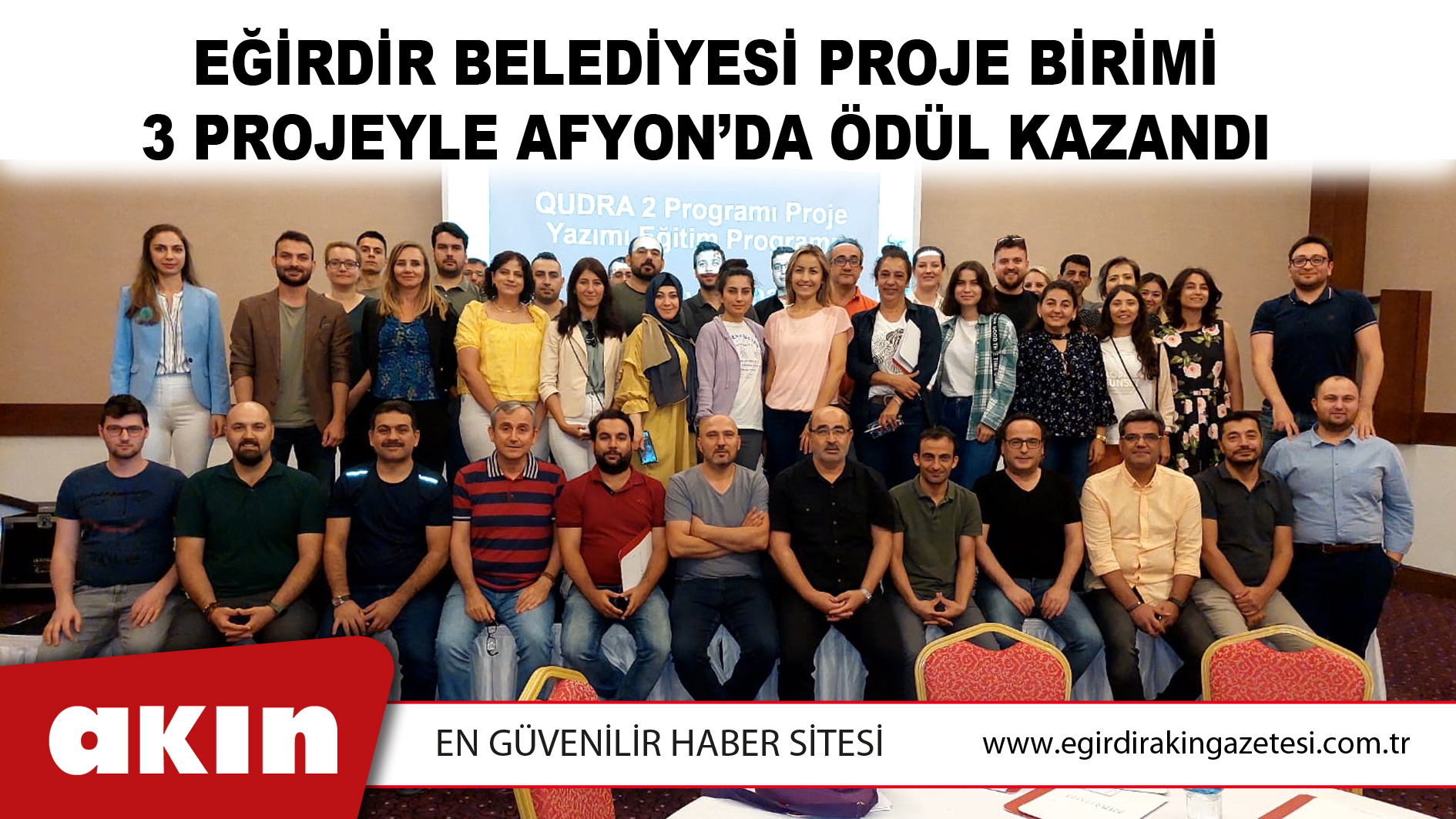 Eğirdir Belediyesi Proje Birimi 3 Projeyle Afyon’da Ödül Kazandı