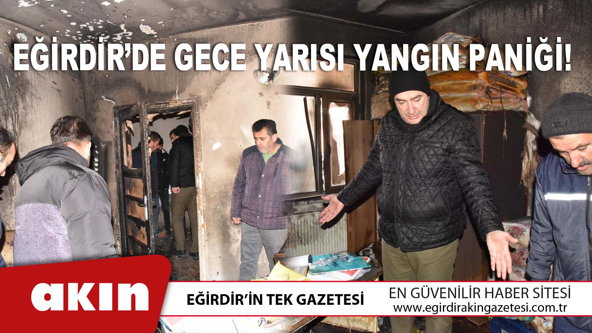 eğirdir haber,akın gazetesi,egirdir haberler,son dakika,Eğirdir’de Gece Yarısı Yangın Paniği!